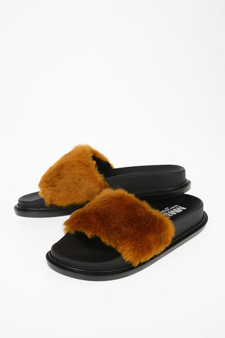 MM6 Faux Fur Slipper