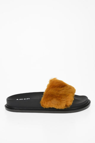 MM6 Faux Fur Slipper