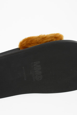 MM6 Faux Fur Slipper