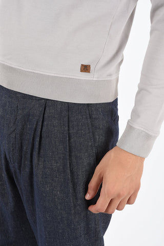 ID Crewneck Sweatshirt with Ribbed Trims