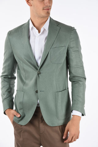 ID hopsack Silk IDENTITY 2-button blazer