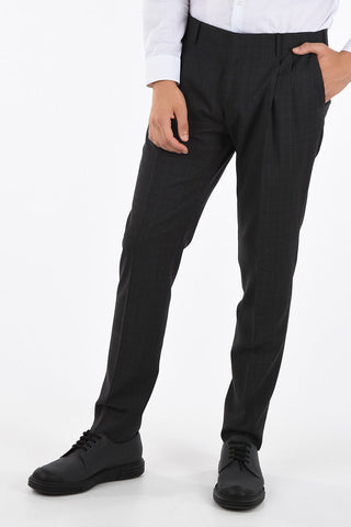 CC COLLECTION Pantaloni RESET a Doppia Pince in Lana Vergine