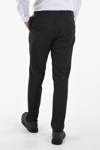 CC COLLECTION Pantaloni RESET a Doppia Pince in Lana Vergine