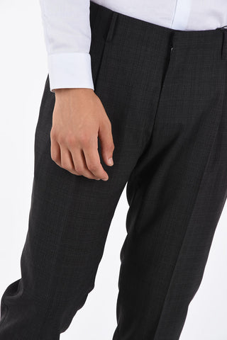 CC COLLECTION Pantaloni RESET a Doppia Pince in Lana Vergine