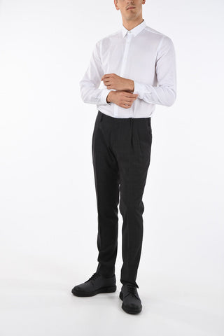 CC COLLECTION Pantaloni RESET a Doppia Pince in Lana Vergine