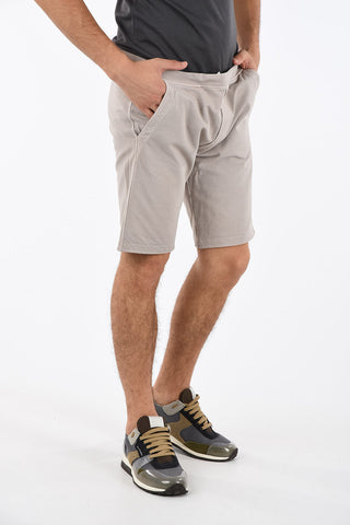 ID Brushed-cotton Shorts with Logo Patch