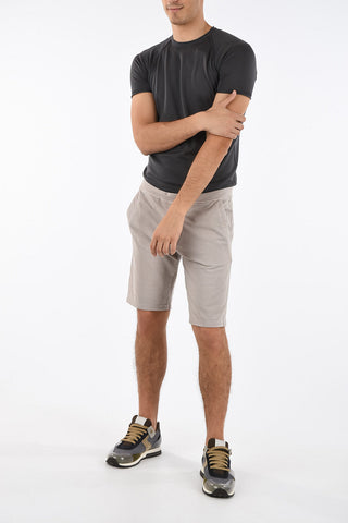 ID Brushed-cotton Shorts with Logo Patch