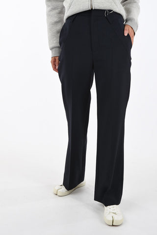 MM4 Mohair Blend High-Waisted Pants