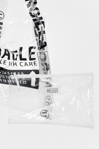 MM6 Printed PVC Hand Bag