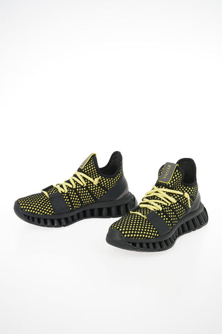 ZZEGNA Bouclé Fabric Sock Sneakers