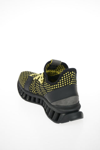 ZZEGNA Bouclé Fabric Sock Sneakers