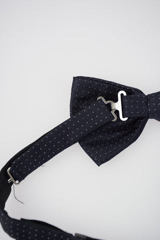 CC COLLECTION Silk Polka-Dot Pocket Square and Bow Tie