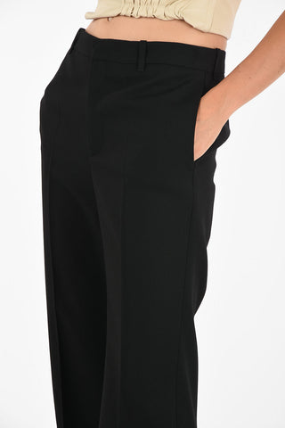 Virgin Wool Wide Leg Pant