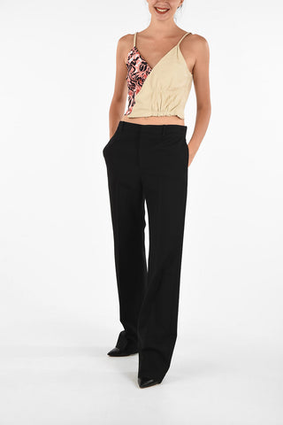Virgin Wool Wide Leg Pant