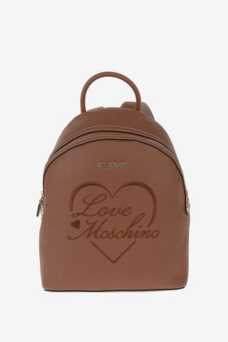 LOVE Faux Leather Embroidered Backpack