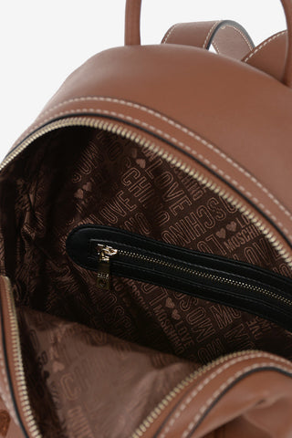 LOVE Faux Leather Embroidered Backpack