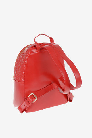LOVE Faux Leather Quilted Backpack