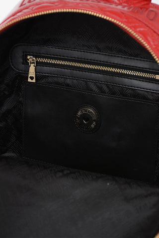 LOVE Faux Leather Quilted Backpack