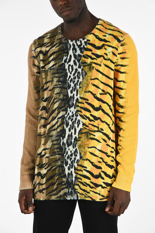 Animal Printed Loose Fit Sweater