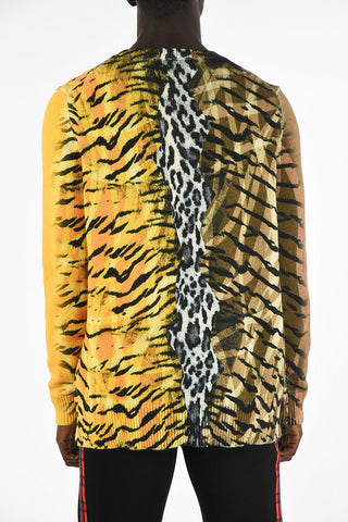 Animal Printed Loose Fit Sweater
