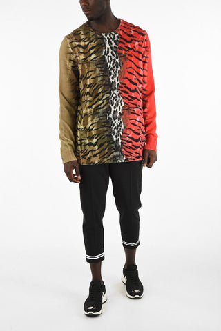 Animal Printed Crewneck Sweater