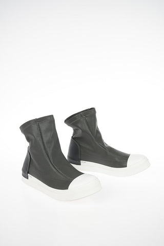 Leather High-Top Sneakers