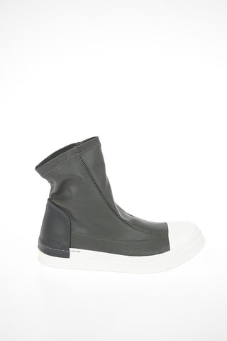 Leather High-Top Sneakers