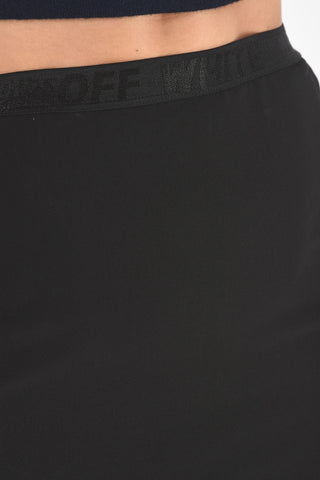 split-back hem pencil skirt