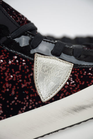 Chenille Glittered PARIS Sneakers