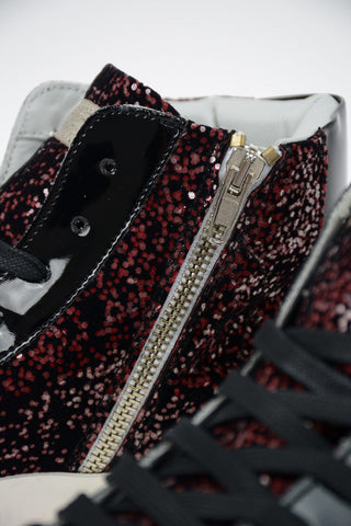 Chenille Glittered PARIS Sneakers