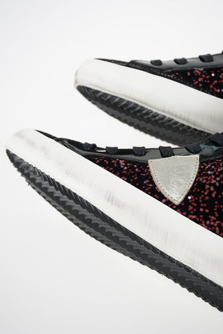 Chenille Glittered PARIS Sneakers