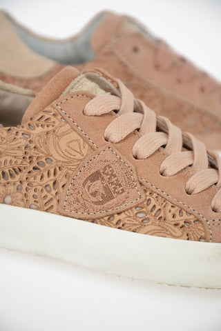 Leather Embroidered PARIS Sneakers