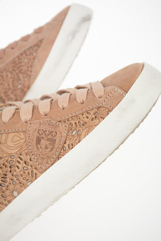 Leather Embroidered PARIS Sneakers