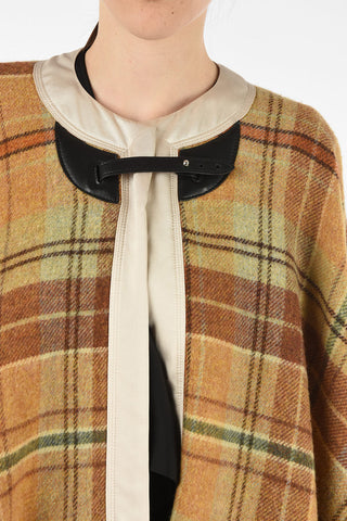 plaid cape