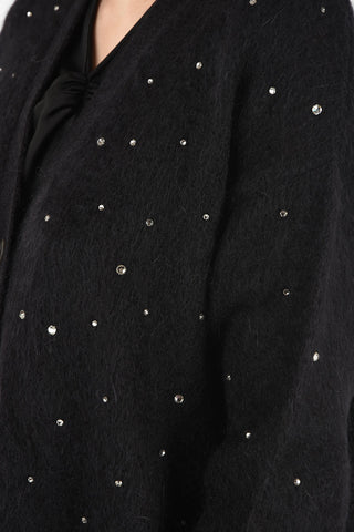fuzzy cardigan