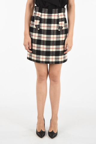 gun club check mini pencil skirt