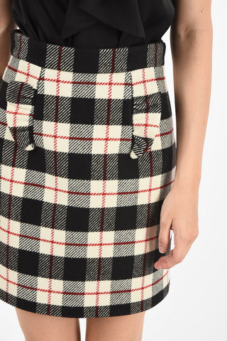 gun club check mini pencil skirt