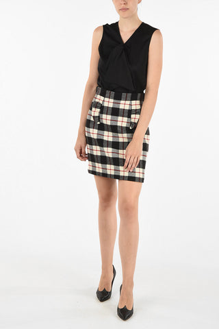 gun club check mini pencil skirt