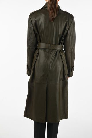 leather PIRELLO double breasted Coat