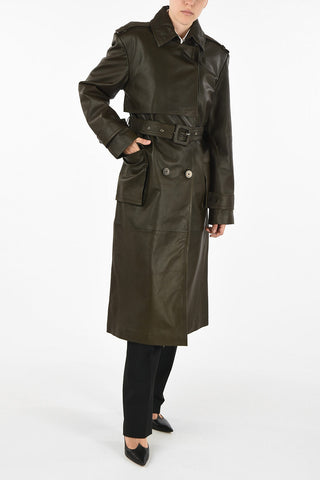 leather PIRELLO double breasted Coat
