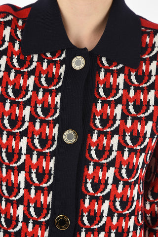 cardigan con logo