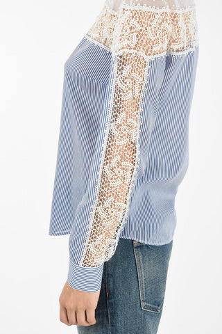 blusa awning striped e patchwork