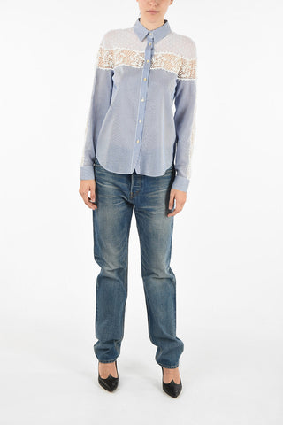 blusa awning striped e patchwork