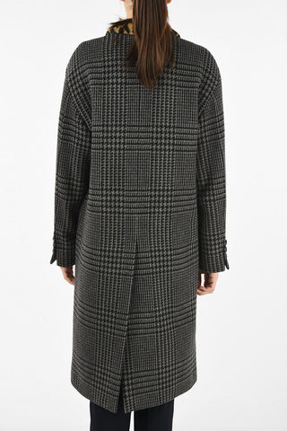 Houndstooth chesterfield coat
