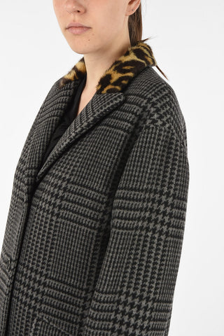 Houndstooth chesterfield coat