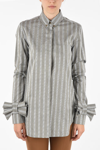 VICTORIA pencil striped blouse