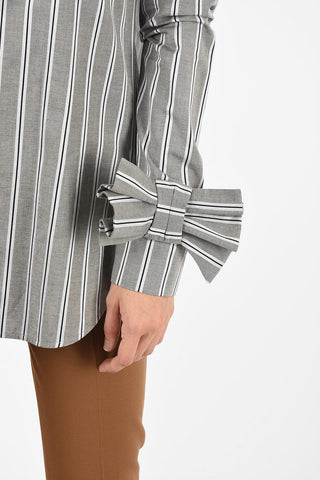 VICTORIA pencil striped blouse