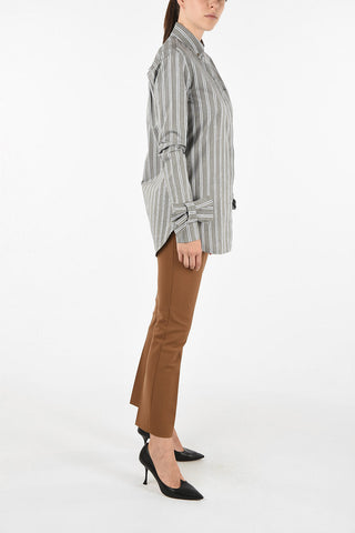 VICTORIA pencil striped blouse
