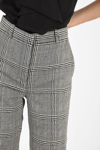 optical high-rise waist pants