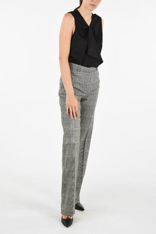 optical high-rise waist pants